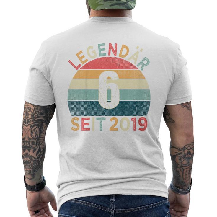 Kinder 6 Geburtstag Legendär Seit 2019 Jahrgang 6 Jahre Alt T-Shirt mit Rückendruck