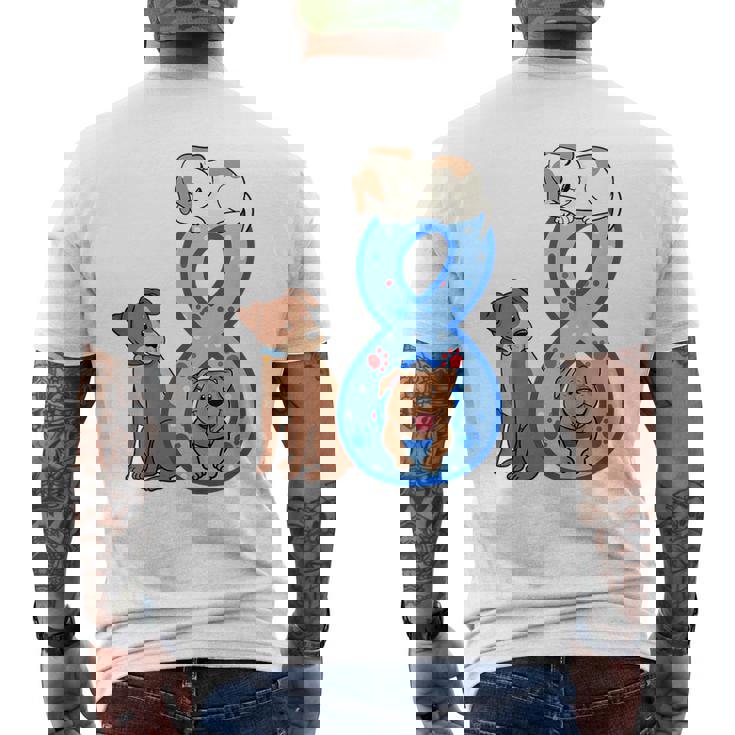 Kinder 8 Geburtstag Junge Hunde Outfit 8 Jahre Alt Welpe T-Shirt mit Rückendruck