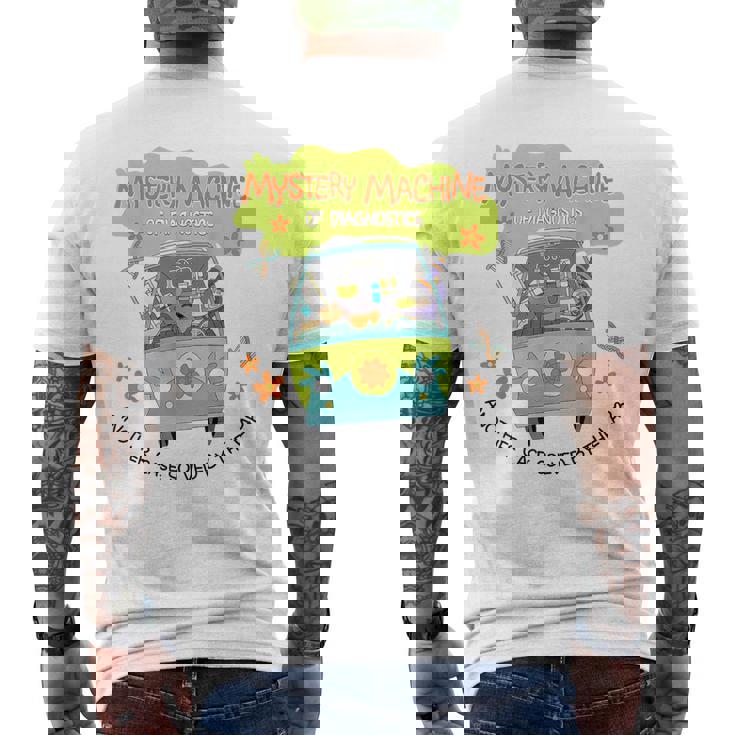 Lab Week 2025 Mystery Machine Of Diagnostic Medical Lab Men's T-shirt Back Print