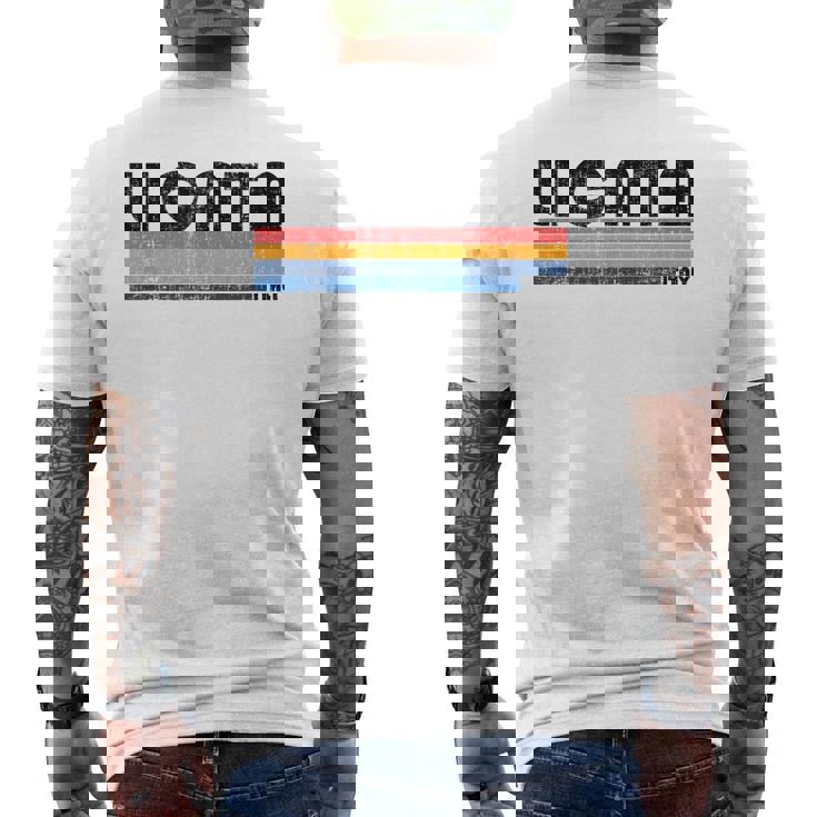 Licata Italia Retro 70S 80S Style Camiseta Hombre Estampado Espalda