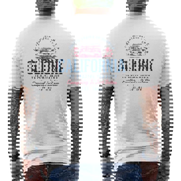 Look-Vintage Style Rétro États-Unis Californie T-shirt imprimé au dos