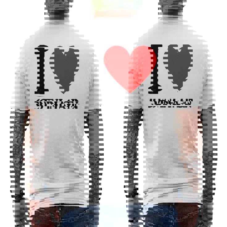 I Love Copenhagen I Heart Copenhagen Camiseta Hombre Estampado Espalda
