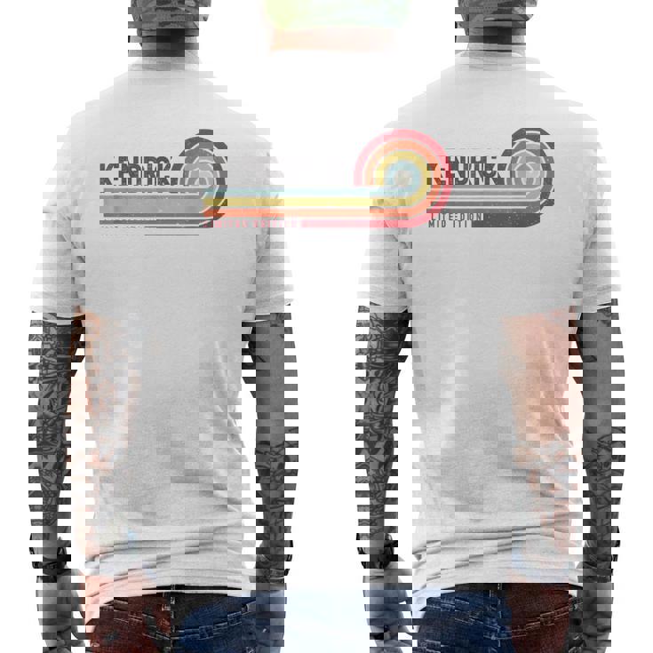 I Love Kendrick Personalizado Retro Sunset Primer Nombre Camiseta Hombre Estampado Espalda