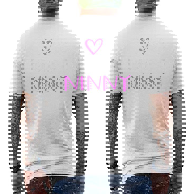 I Love Being A Ninny Cute Cool Men's T-shirt Back Print