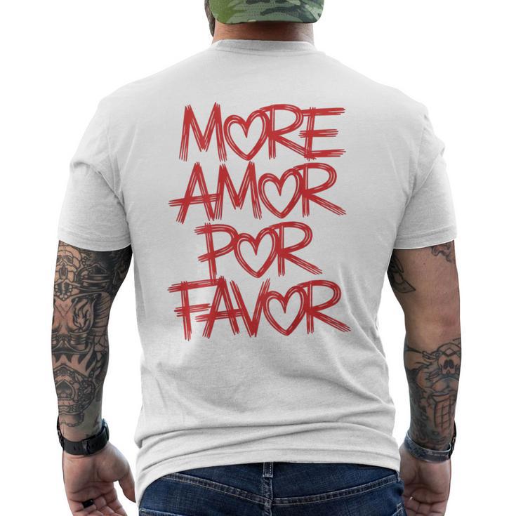 Mehr Amor Por Favor T-Shirt mit Rückendruck