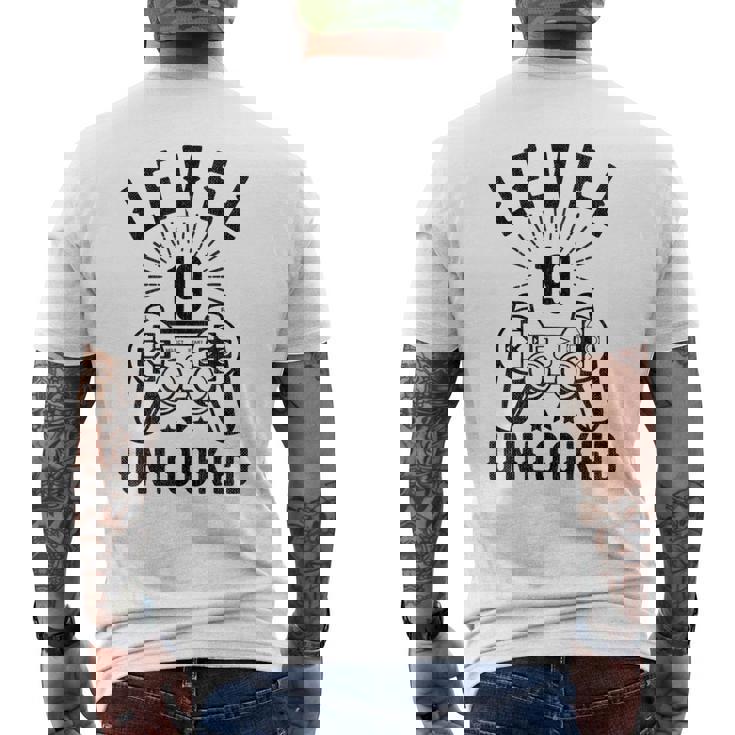 Nivel 19 Desbloqueado Boda Del 19º Aniversario Camiseta Hombre Estampado Espalda
