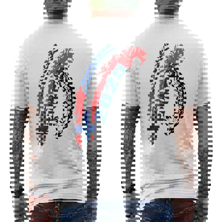 Norwegen 2025 Angel Urlaub T-Shirt mit Rückendruck