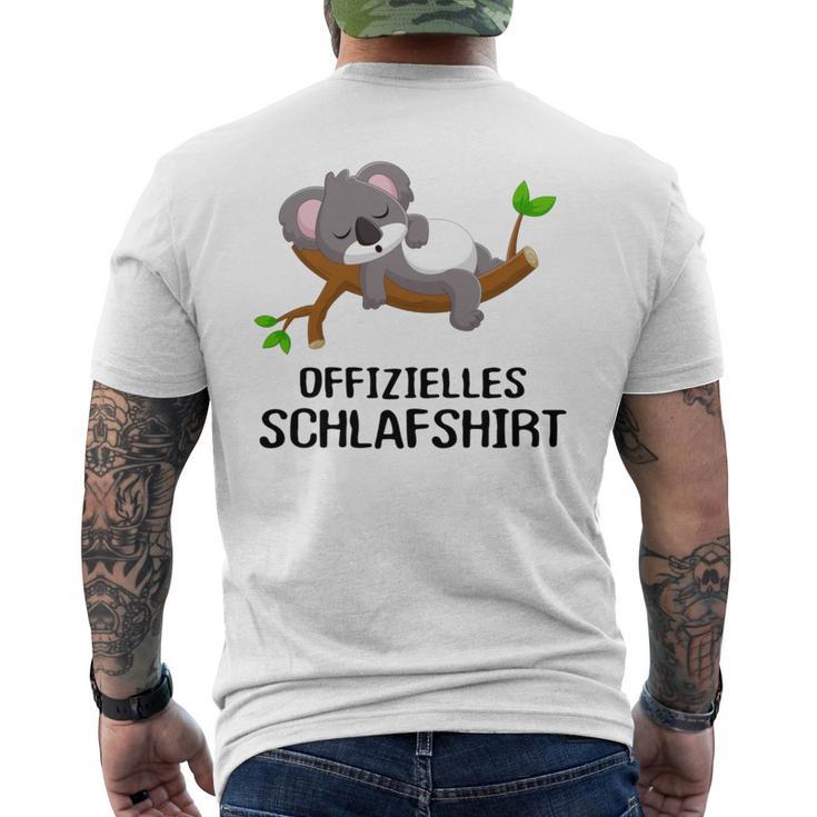 Official Sleep Pyjamas Nightdress Koala Gray T-Shirt mit Rückendruck