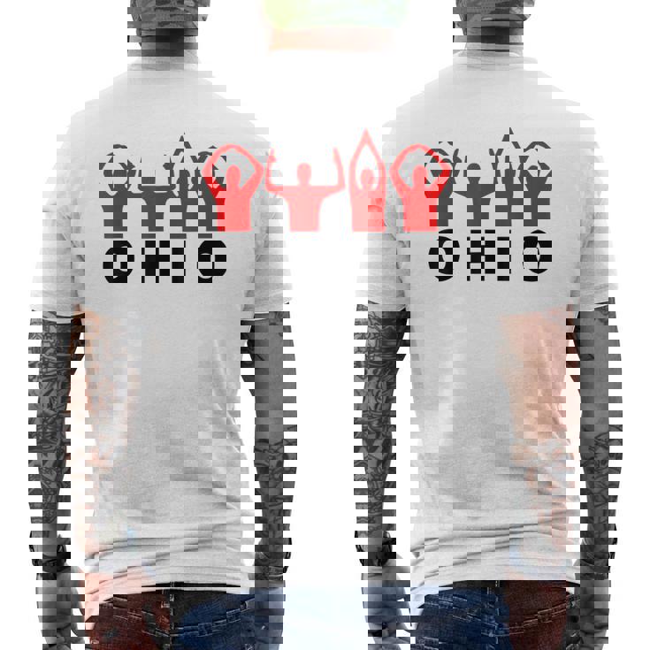 OHIO Casual Graphical Dress Daily Wear Carnival Party Men's Back Print T-Shirt