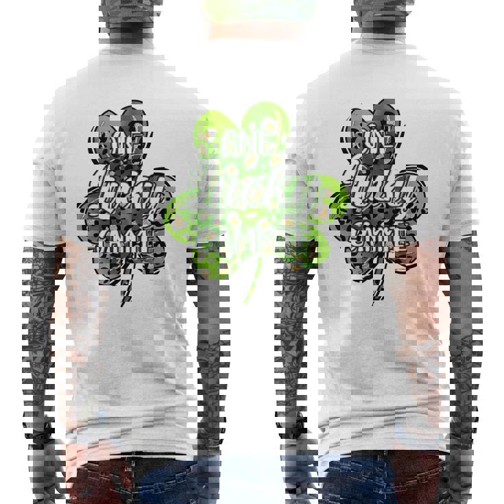 One Lucky Gammie Irish Shamrocks St Patrick's Day Men's T-shirt Back Print