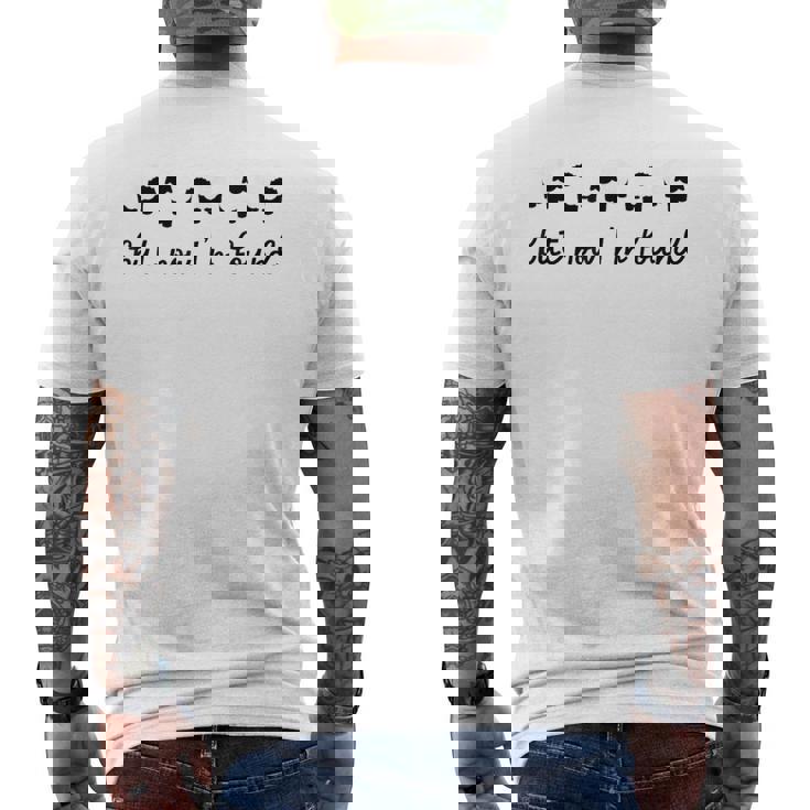 Parable Of The Lost Sheep Christian Cottagecore Kawaii Lamb Men's Back Print T-Shirt