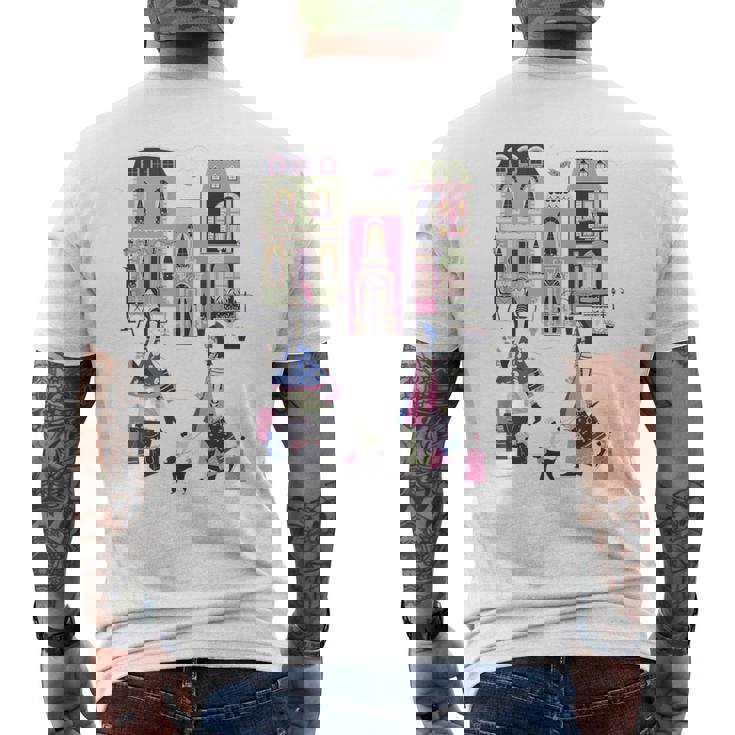 Paris France Fashion Shopping Retro Travel Souvenir T-Shirt mit Rückendruck