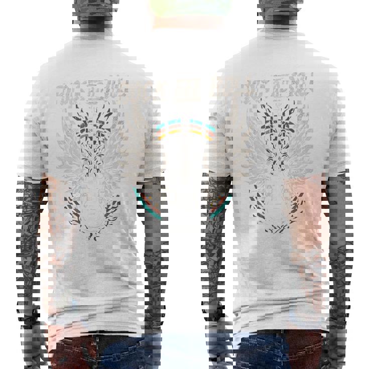 Rock And Roll Guitarraintage Rock Music Manga Larga Camiseta Hombre Estampado Espalda