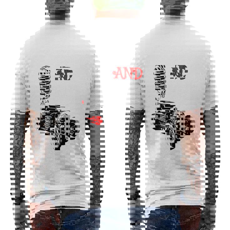 Rockabillyintage Ropa Años 50 Rockera Rock And Roll Música Manga Larga Camiseta Hombre Estampado Espalda