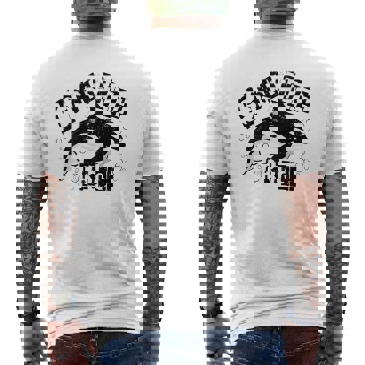 Sink The Rich Gladys Orca Revolutionary Orca Whale Atrás Camiseta Hombre Estampado Espalda