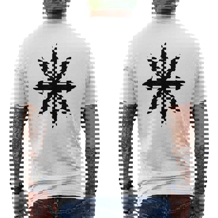 Symbole De L'étoile Du Chaos Punk Métal Pentagramme Anarchie T-shirt imprimé au dos