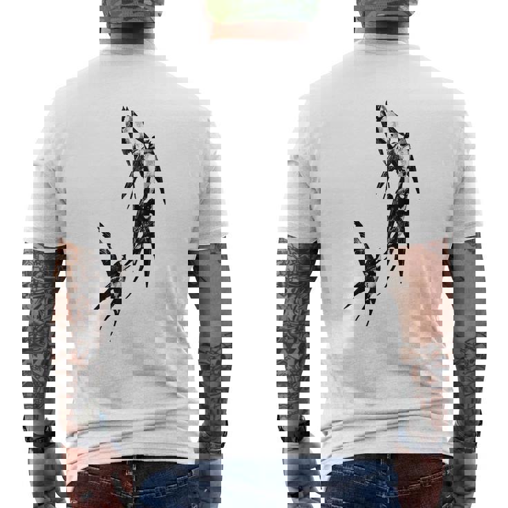 Tatuaje Pájaros Golondrina Pájaro Regalo Golondrinas Tatuaje Camiseta Hombre Estampado Espalda