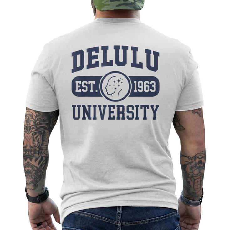 University Delulu T-Shirt mit Rückendruck