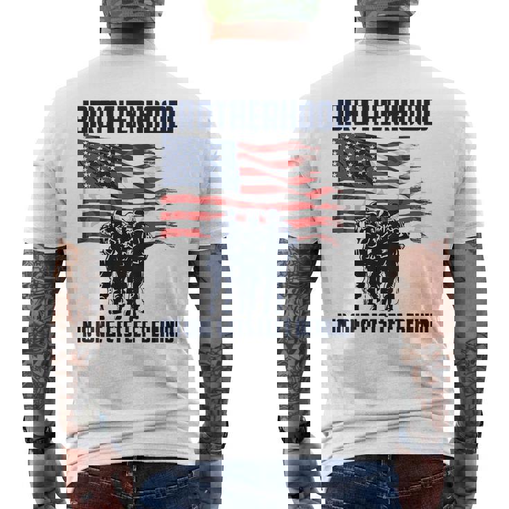 Veteran Brotherhood No One Left Behind Back Graphic Men's Back Print T-Shirt