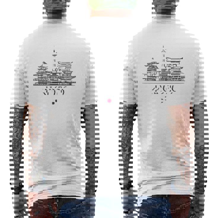 Vintage Kyoto Japónacaciones Japón Lover Camiseta Hombre Estampado Espalda