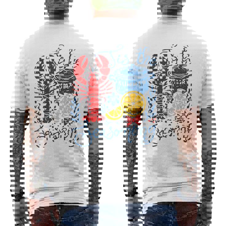 Vintage Tis The Season Summer Vibes Crawfish Season Men's T-shirt Back Print