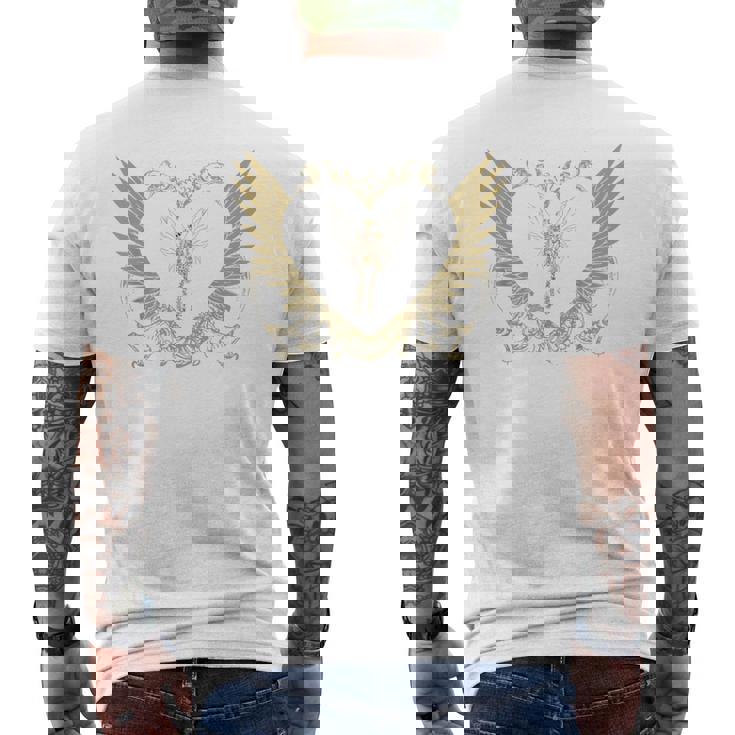 Y2k Fairy Grunge Aesthetic Winged Skeleton Y2k Fairycore Camiseta Hombre Estampado Espalda