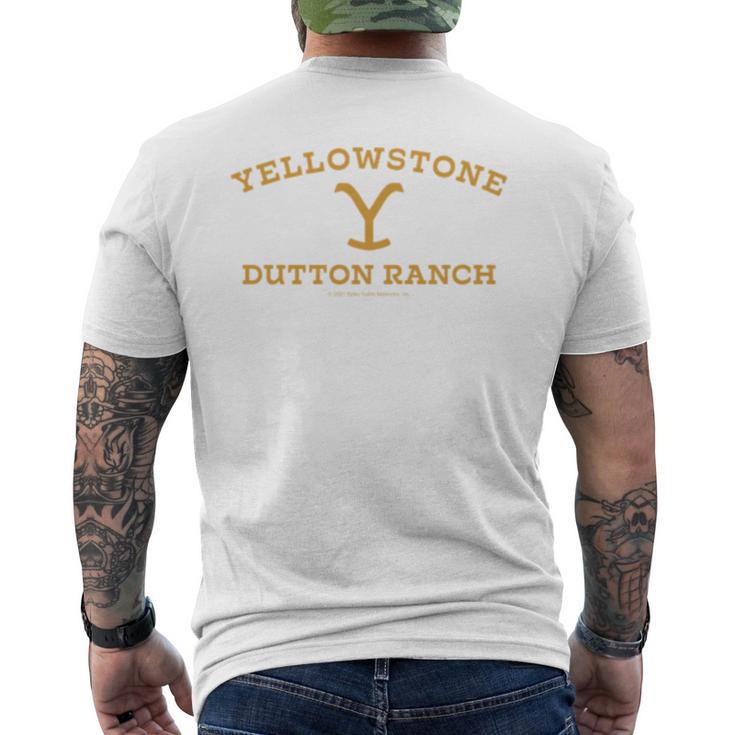 Yellowstone Dutton Ranch Gold Pocket Logo Long-Sleeved S T-Shirt mit Rückendruck