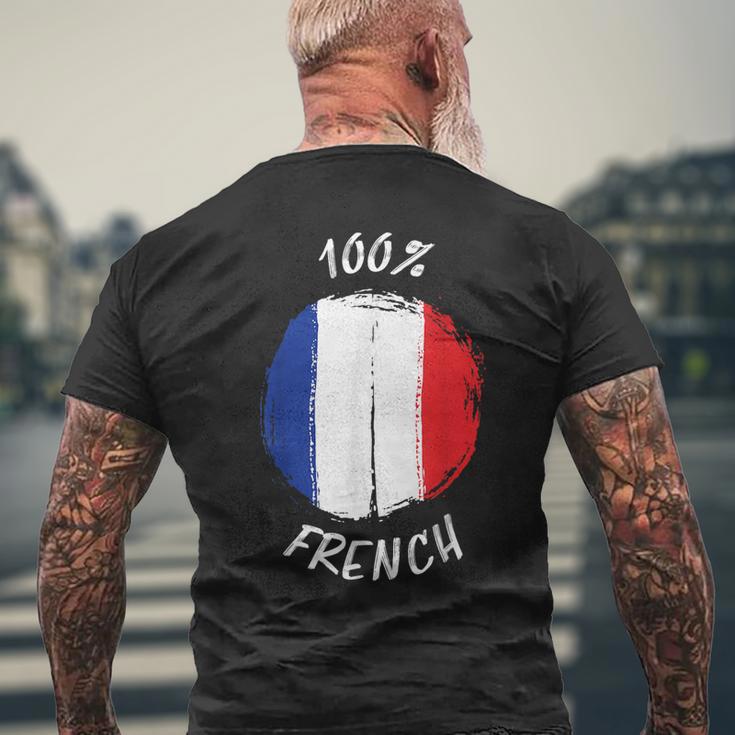 100 Französisches Hemd Stolzes Französisches Hemd Flagge Frankreich T-Shirt mit Rückendruck Geschenke für alte Männer