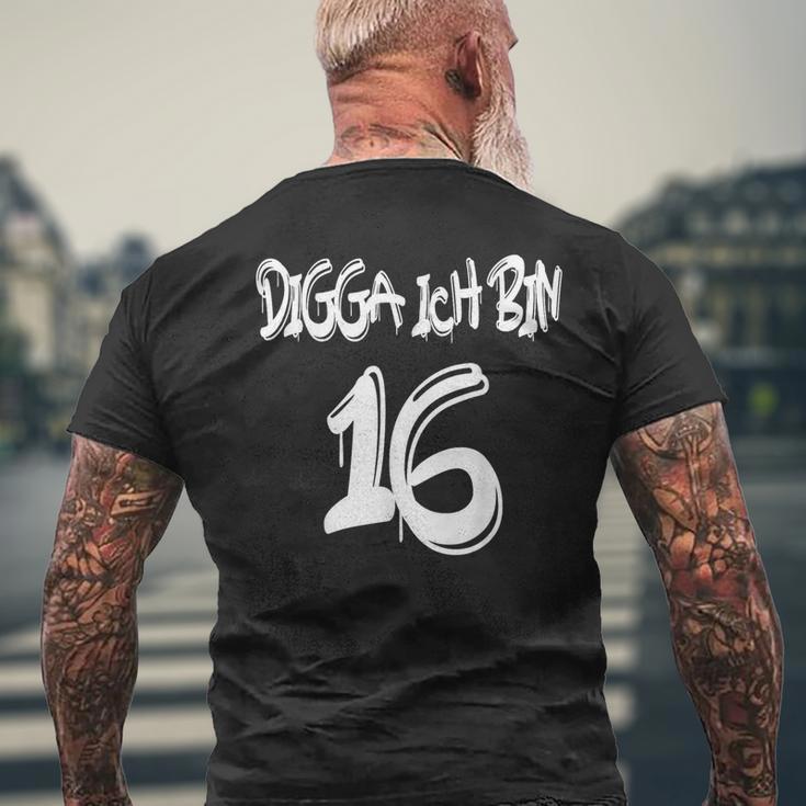 16Th Birthday Idea Digga I'm 16 T-Shirt mit Rückendruck Geschenke für alte Männer