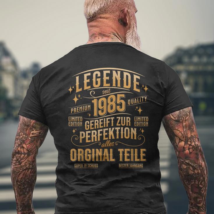 1985 Birthday Man 40 Years Decoration 40S 40Th Birthday T-Shirt mit Rückendruck Geschenke für alte Männer