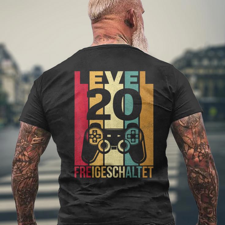 20S Birthday Gamer Gaming 20Th Birthday T-Shirt mit Rückendruck Geschenke für alte Männer