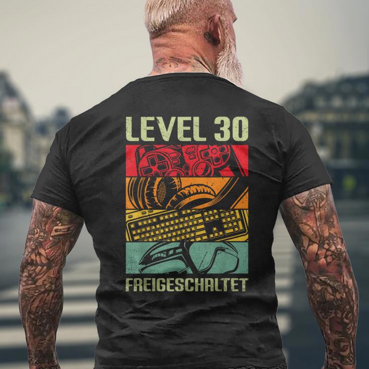 30Th Birthday Man Decorative Gamer Gamer Gamer For 30 Years Man T-Shirt mit Rückendruck Geschenke für alte Männer