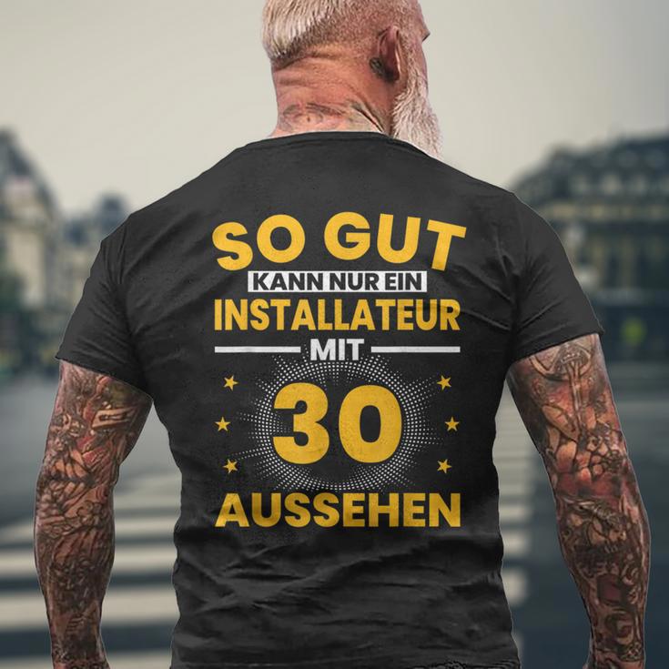 30Th Birthday Plumber T-Shirt mit Rückendruck Geschenke für alte Männer