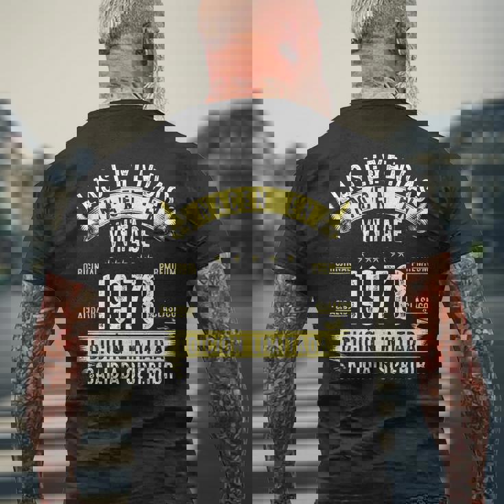 47 Años Cumpleaños Hombre Las Leyendas Nacen Enintage 1978 Camiseta Hombre Estampado Espalda Regalos para ancianos