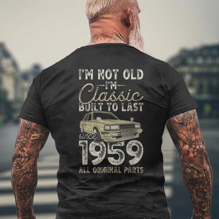 65Th Birthday Since 1959 Oldtimer 65 Years Old T-Shirt mit Rückendruck Geschenke für alte Männer