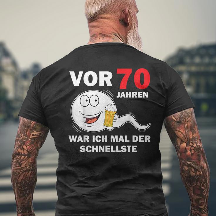 70Th Birthday Man 70 Years Decoration 70S 70Th Birthday T-Shirt mit Rückendruck Geschenke für alte Männer