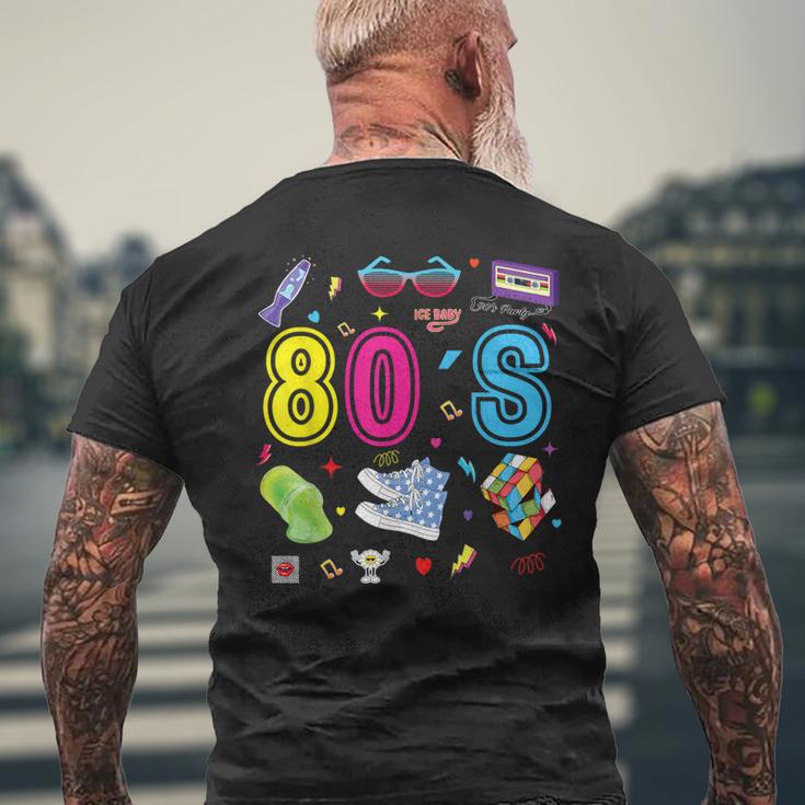 80S Theme Party 80S Costume I Love The 80S T-Shirt mit Rückendruck Geschenke für alte Männer