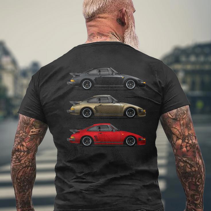 930 Turbo 911 992 964 996 4Th Of July American T-Shirt mit Rückendruck Geschenke für alte Männer