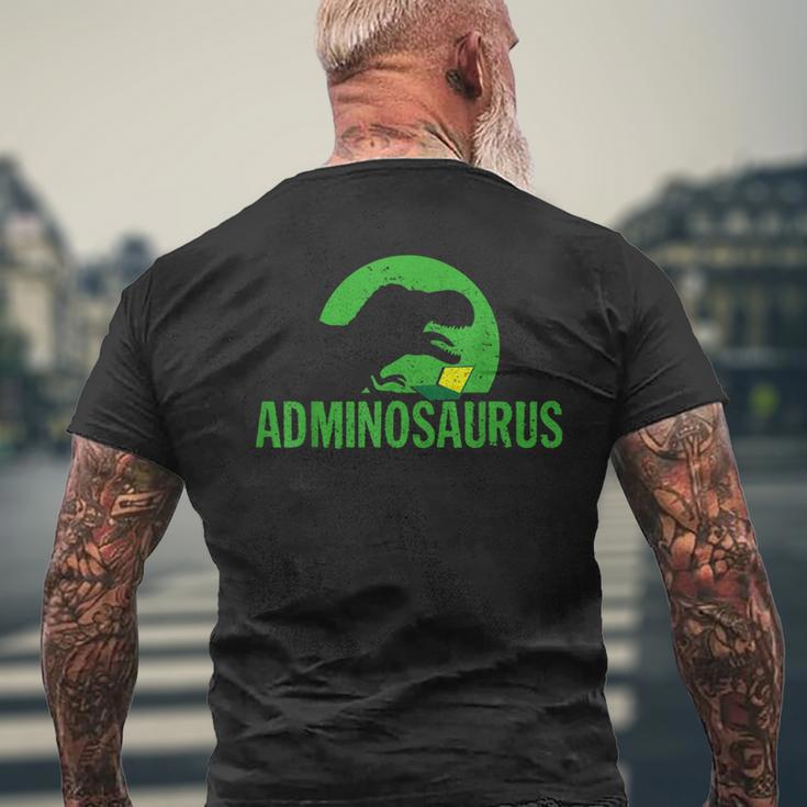 Adminosaurus Administrator It Informatician Nerd T-Shirt mit Rückendruck Geschenke für alte Männer