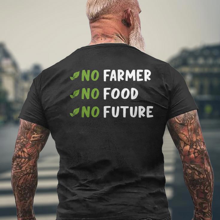 Agriculture No Farmers No Food No Future T-Shirt mit Rückendruck Geschenke für alte Männer