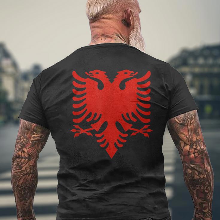 Albanian Flag Albania Eagle Shqip Shqiponja Albania T-Shirt mit Rückendruck Geschenke für alte Männer