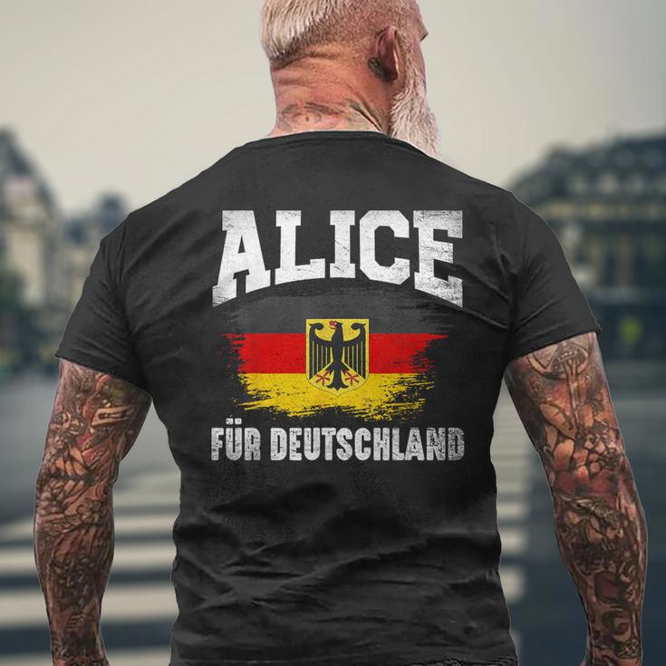 Alice For Germany T-Shirt mit Rückendruck Geschenke für alte Männer