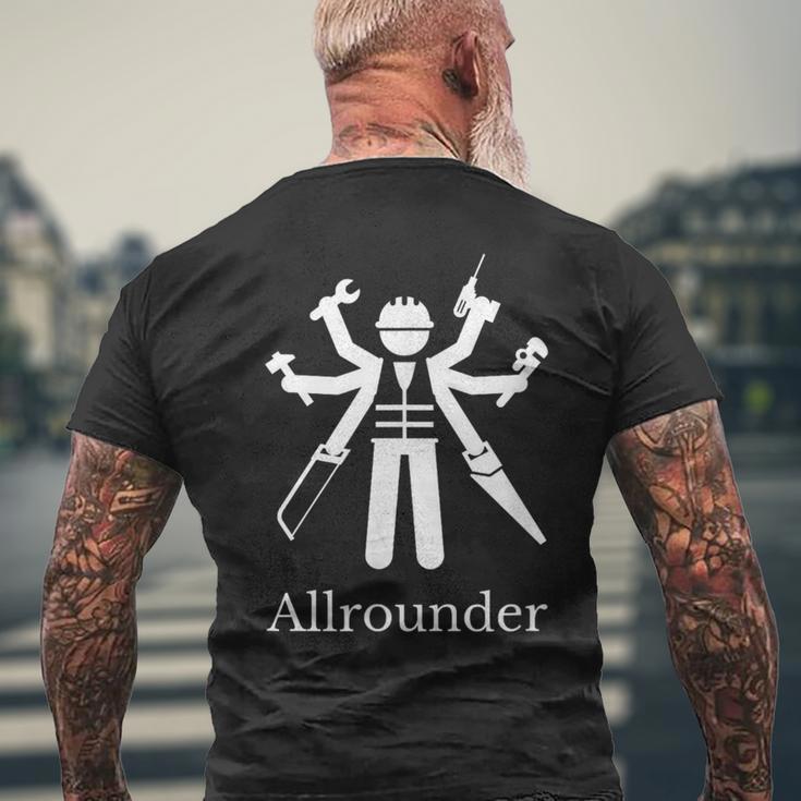 Alleskönner Craftsman Husband Father Tool T-Shirt mit Rückendruck Geschenke für alte Männer