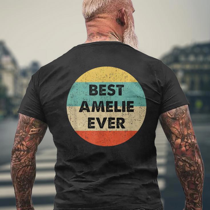 Amelie First Name T-Shirt mit Rückendruck Geschenke für alte Männer