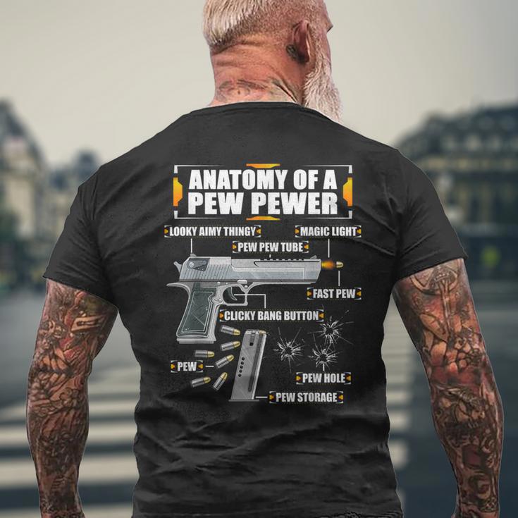 Anatomy Of A Pew Pewer Pistol 9 Mm Sports Shooting T-Shirt mit Rückendruck Geschenke für alte Männer