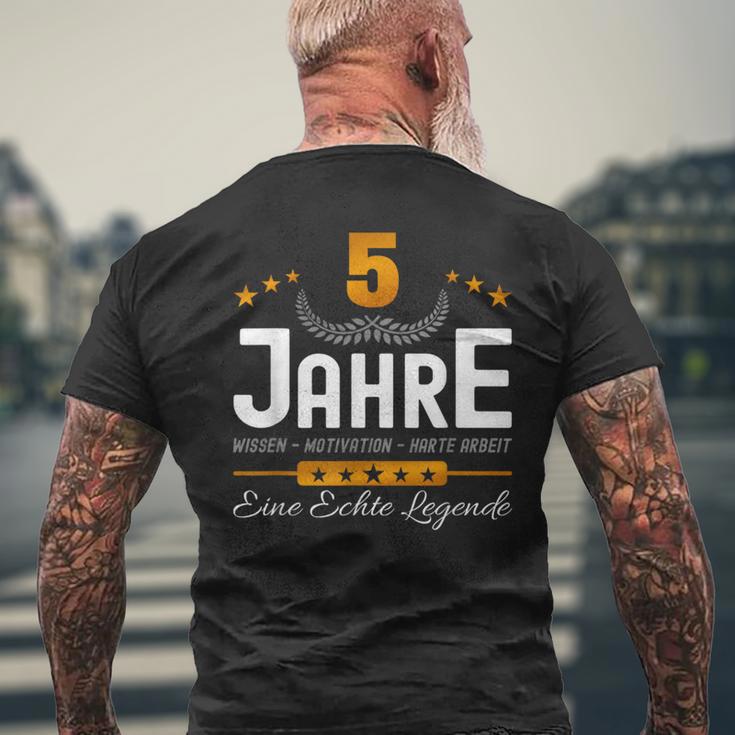 Anniversary 5 Years Company Service Anniversary Office Jokes Anniversary T-Shirt mit Rückendruck Geschenke für alte Männer