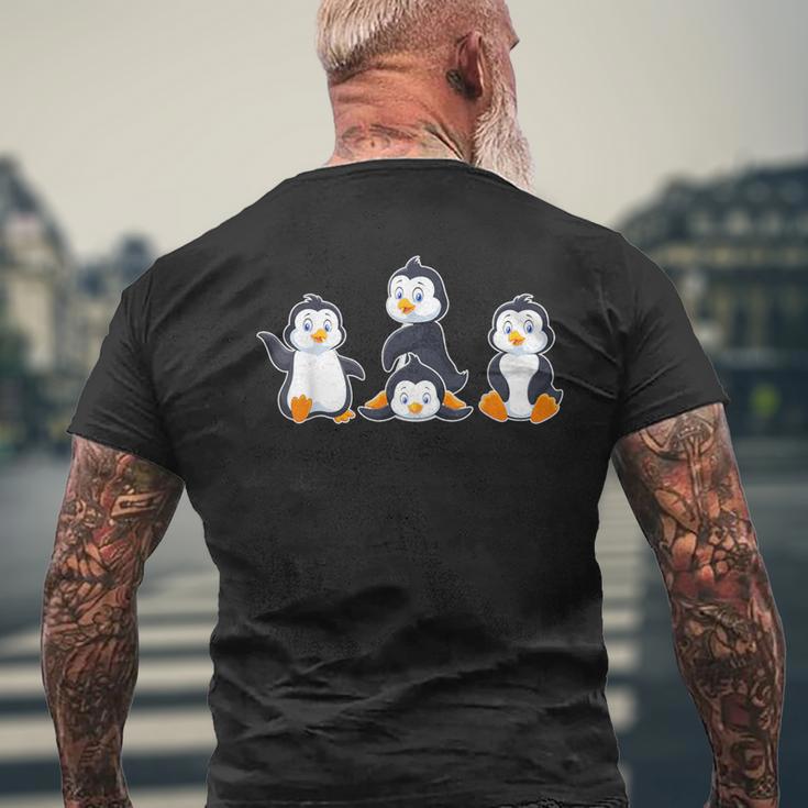 Antarctic Animal For Children Penguin T-Shirt mit Rückendruck Geschenke für alte Männer