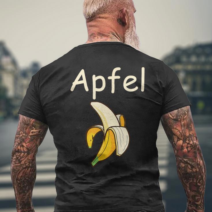 Apfel Banane Scherz Unsinn T-Shirt mit Rückendruck Geschenke für alte Männer