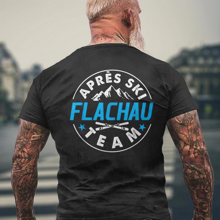 Apres Ski Flachau Team Skier Winter Holiday Costume T-Shirt mit Rückendruck Geschenke für alte Männer