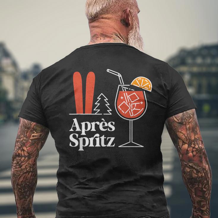 Après Spritz X Aperölchen Spritz & Skiing Skier Ski T-Shirt mit Rückendruck Geschenke für alte Männer